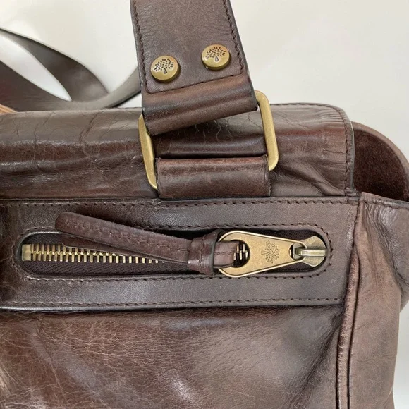 Mulberry brown leather shoulder bag - Picture 14 of 14